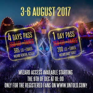 10 000 abonamente noi la Untold 2017 vor fi disponibile de vineri 9 decembrie!