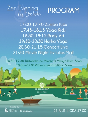 Zi relaxanta de vineri in Iulius Parc cu zumba, yoga si filmul "Parking"