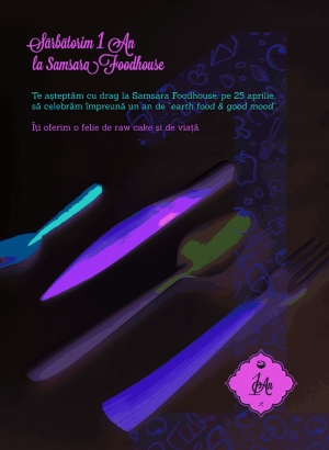 Un an de sanatate in centrul Clujului @ 25 aprilie Samsara FoodHouse