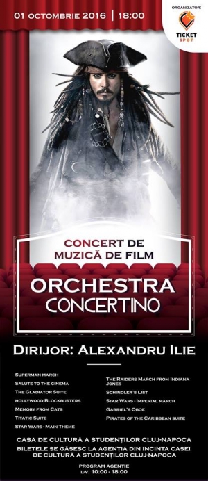 Concert de muzica de film Editia a 2-a organizat de Ticket Spot