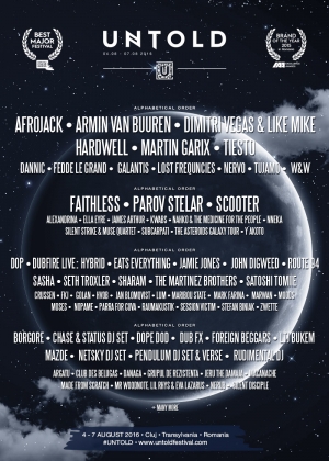 W&amp;W, Nervo, Fedde le Grand, Tujamo, John Digweed, Borgore si alti 35 de artisti la Untold 2016