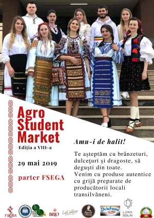 Piata studenteasca de produse agroalimentare „Agro Student Market” isi deschide portile miercuri, 29 mai