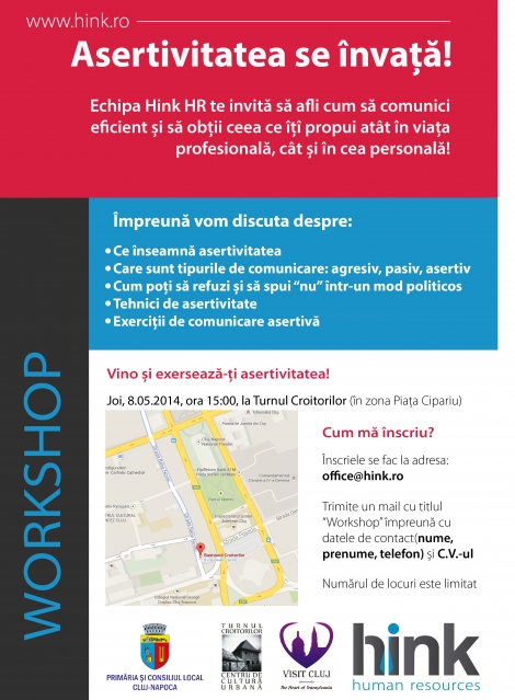 Asertivitatea se invata! Workshop gratuit