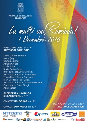 Ziua Nationala a Romaniei se apropie! Vezi ce ti-a pregatit Clujul!