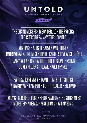 UNTOLD anunta: THE CHAINSMOKERS vin pentru prima data in Romania