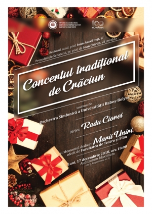 Invitatie la Concertul Traditional de Craciun, sustinut de Orchestra Simfonica a UBB