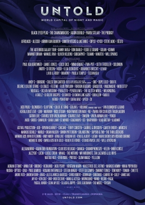 Line'up'ul UNTOLD 2018 este completat de inca 130 artisti!