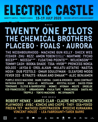 Vestile bune vin de la Electric Castle: The Chemical Brothers, Placebo, Aurora si Machine Gun Kelly printre zeci de noi artisti confirmati