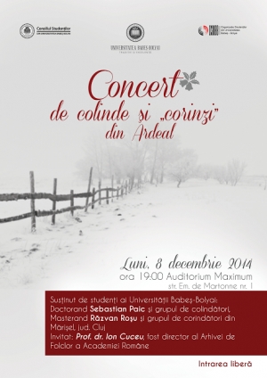 UBB organizeaza concert de colinde si “corinzi” din Ardeal