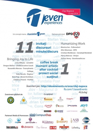 11even Experiences - conferinta cu si despre oameni, 15 mai 2014