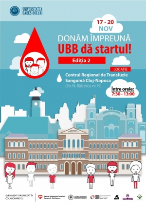 „Donam impreuna, UBB da startul“ - a doua campanie de donare de sange