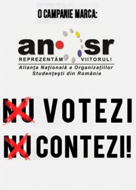 „Nu votezi, Nu contezi!” - campania ANOSR prin care tinerii sunt chemati la vot